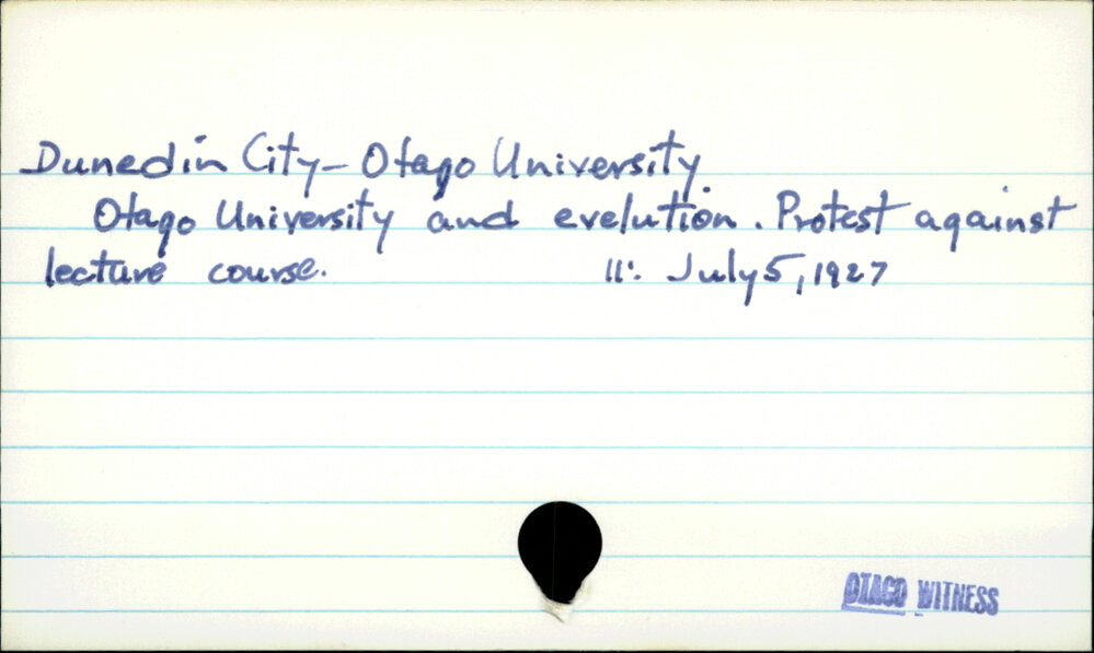 Dunedin City - Otago University