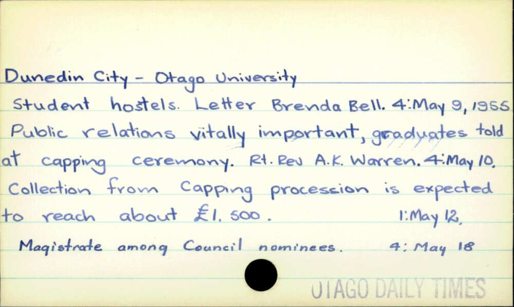 Dunedin City - Otago University