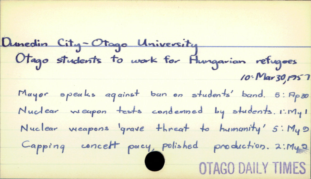 Dunedin City - Otago University