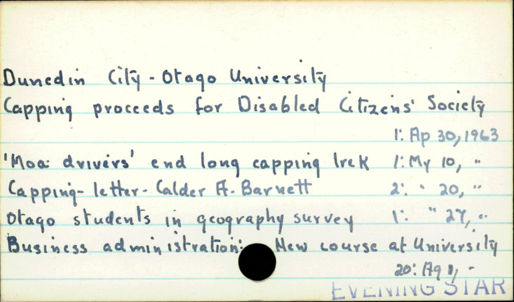 Dunedin City - Otago University