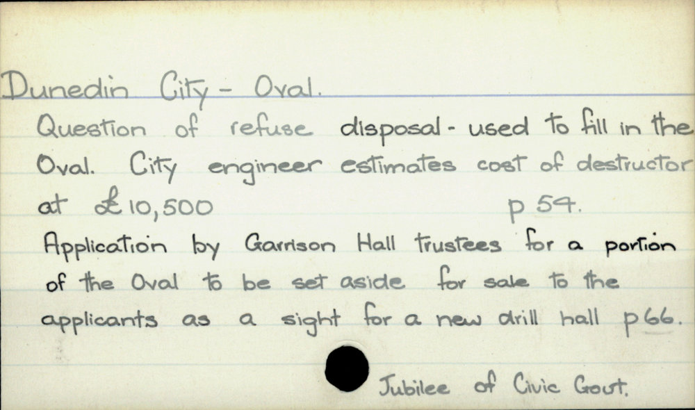 Dunedin City - Oval.