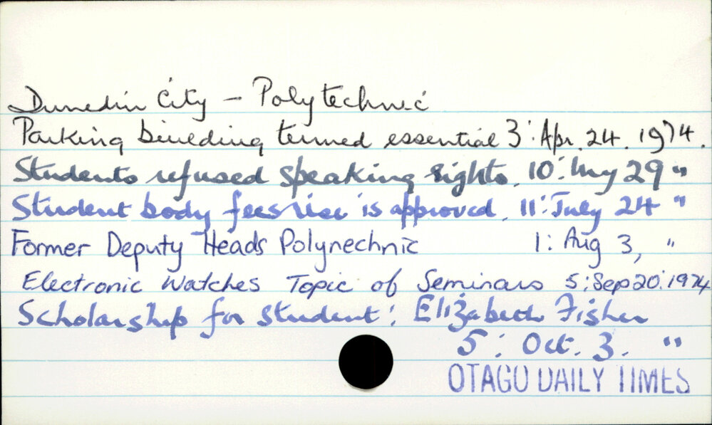 Dunedin City - Polytechnic