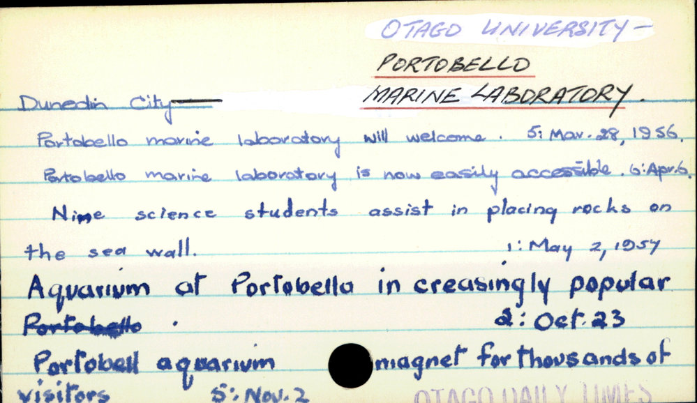 Dunedin City - Portobello Marine Laboratory