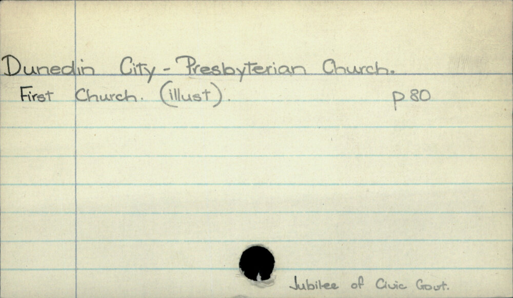Dunedin City - Presbyterian Church