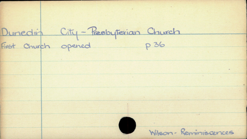 Dunedin City - Presbyterian Church