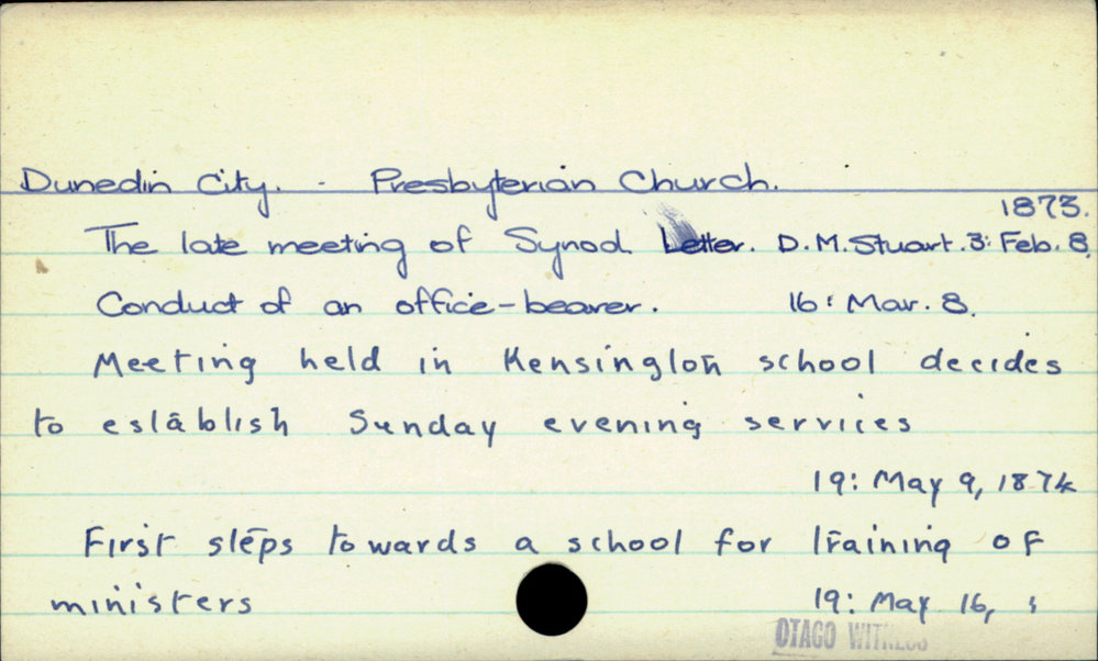 Dunedin City - Presbyterian Church
