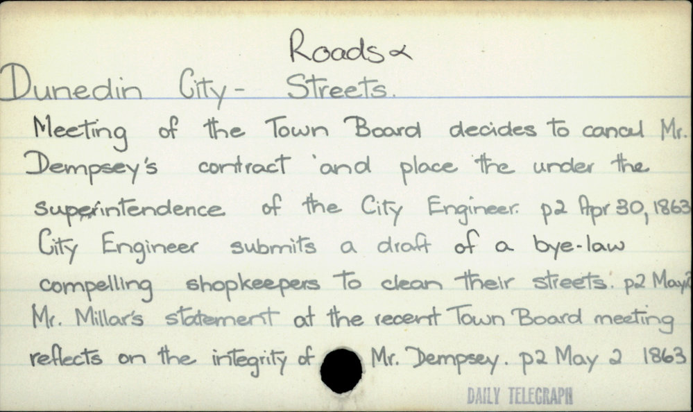 Dunedin City - Roads &amp; Streets