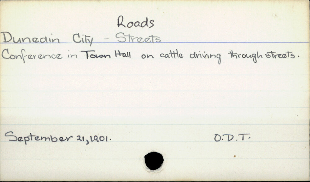 Dunedin City - Roads &amp; Streets