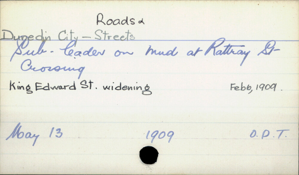 Dunedin City - Roads &amp; Streets