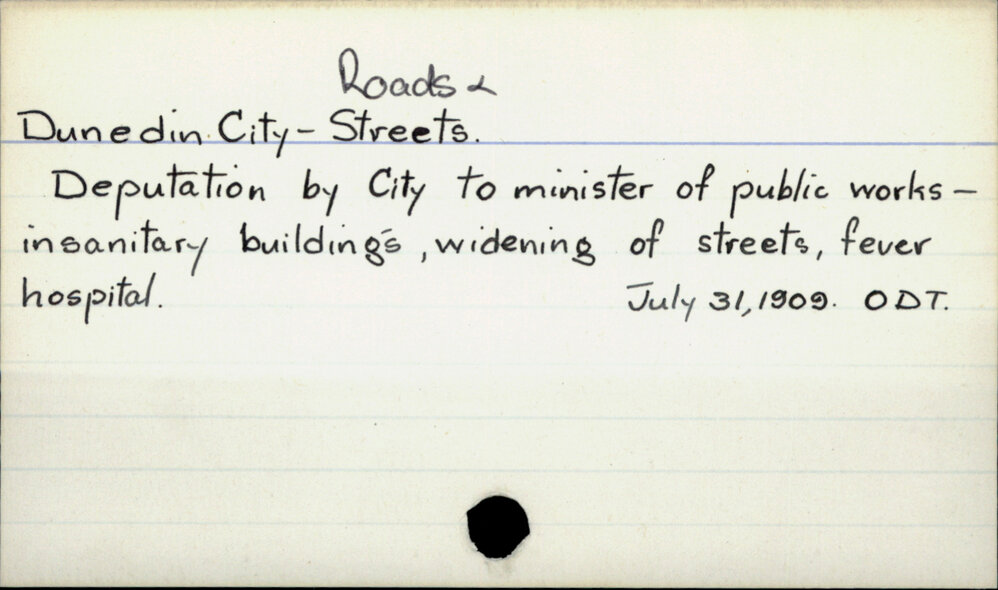 Dunedin City - Roads &amp; Streets