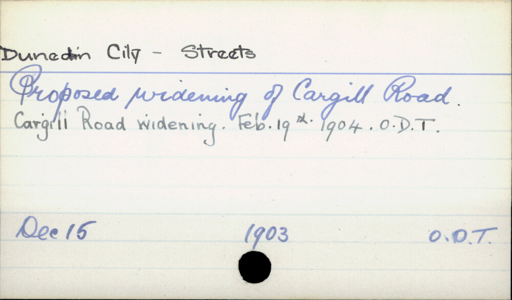 Dunedin City - Roads and streets