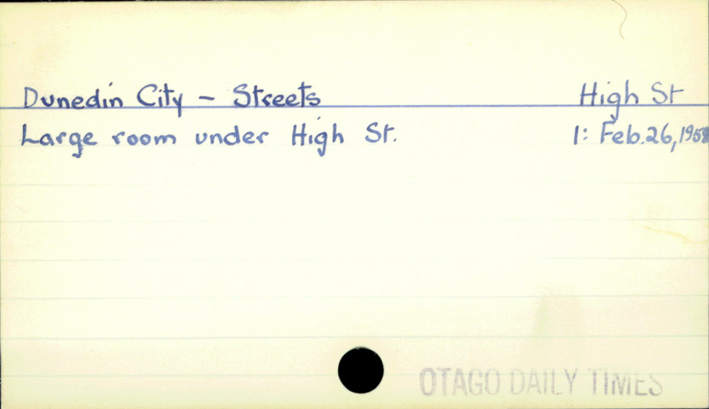 Dunedin City - Streets