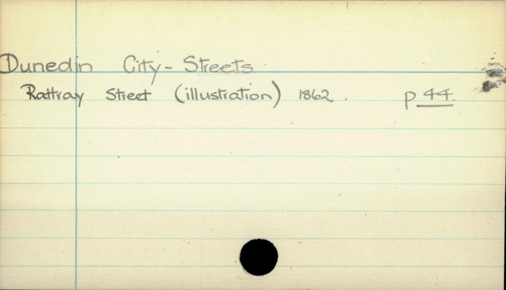 Dunedin City - Streets - Rattray Street