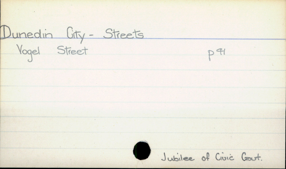 Dunedin City - Streets