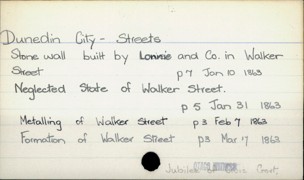 Dunedin City - Streets