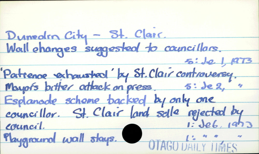 Dunedin City - St Clair 