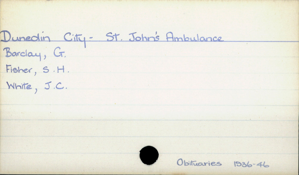 Dunedin City - St. John's Ambulance
