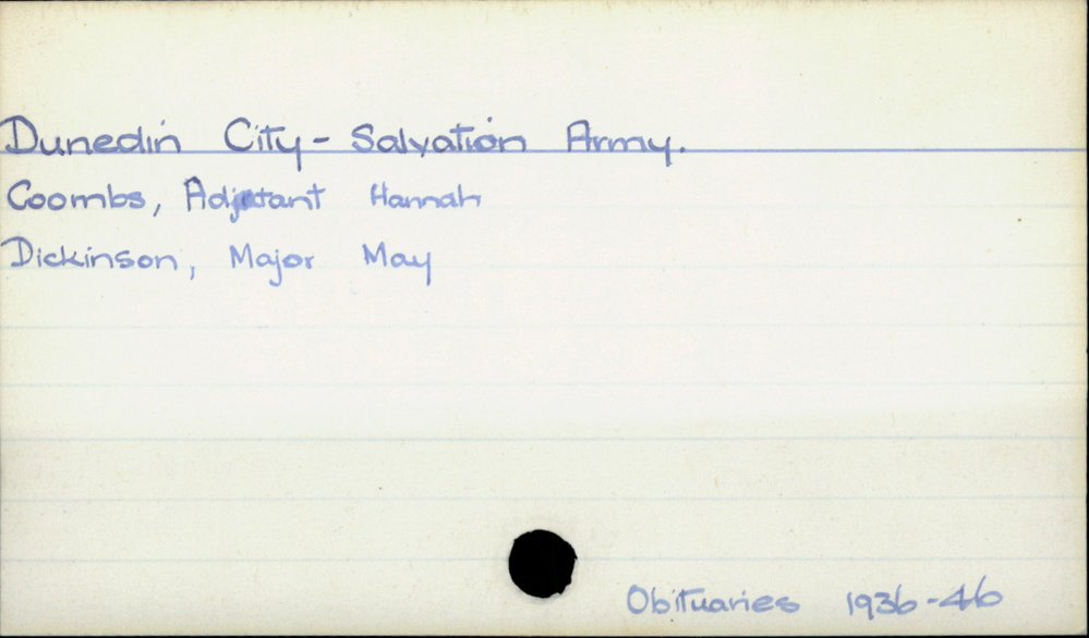 Dunedin City - Salvation Army