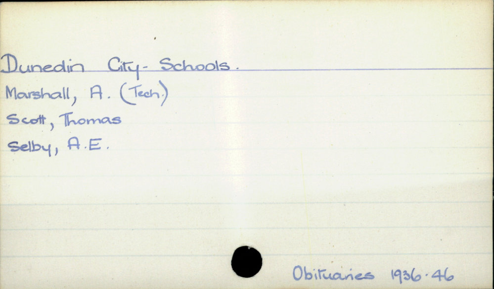 Dunedin City - Schools.