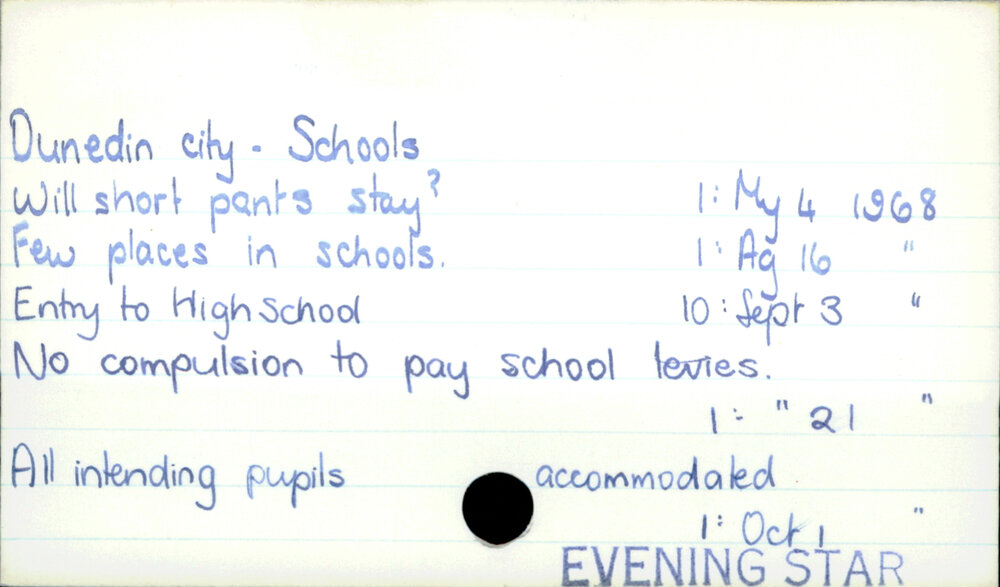 Dunedin City - Schools 