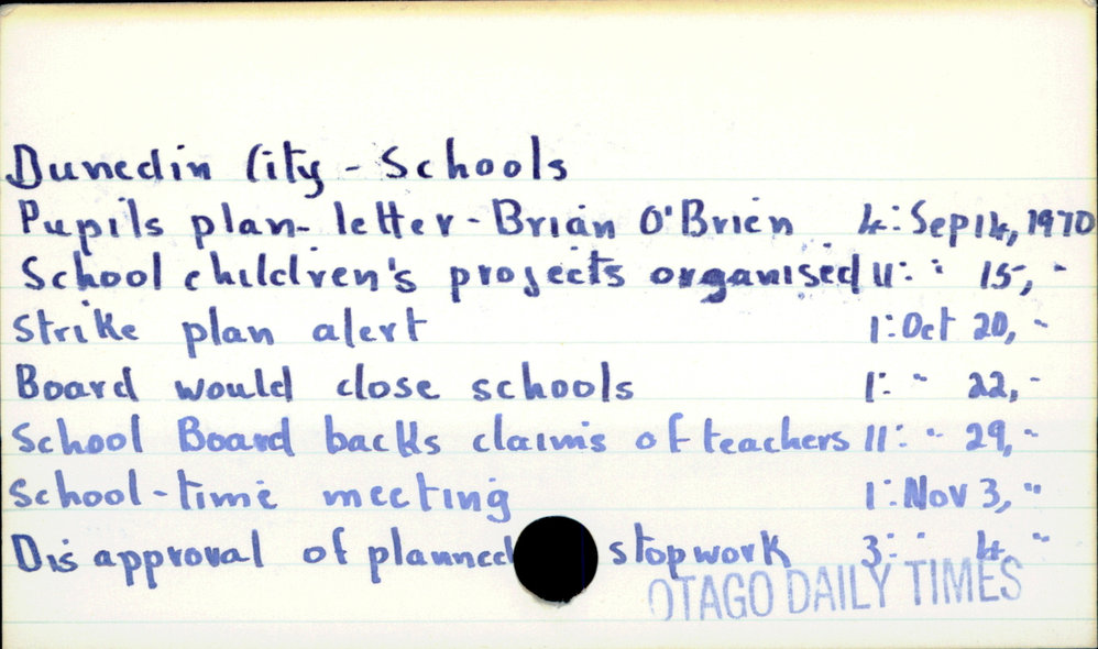 Dunedin City - Schools