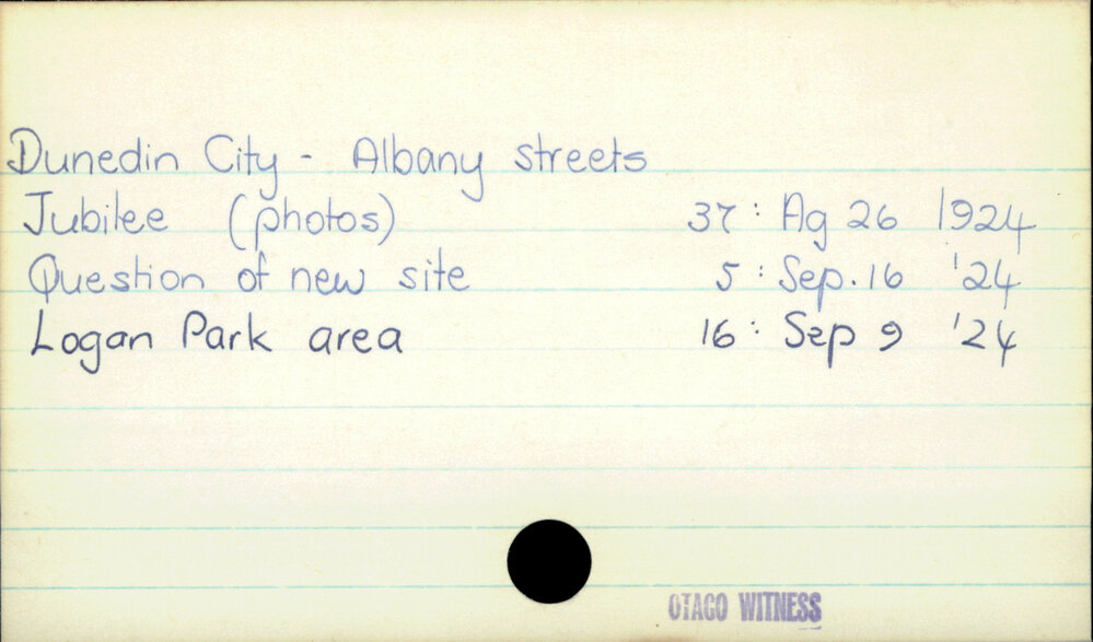 Dunedin City - Schools - Albany Street