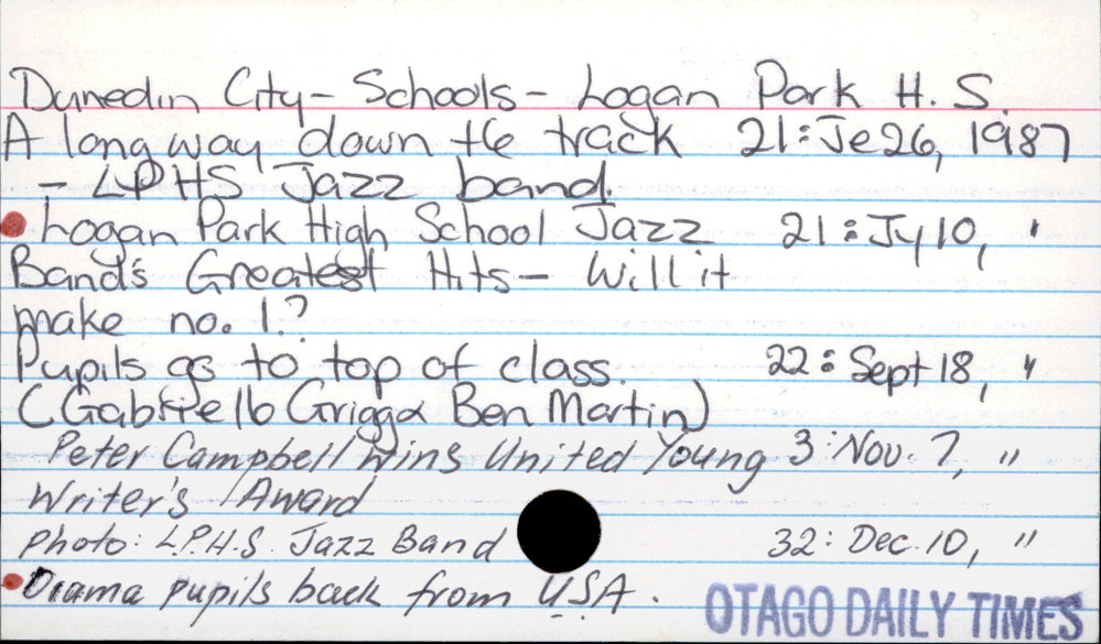 Dunedin City - Schools - Logan Park High School