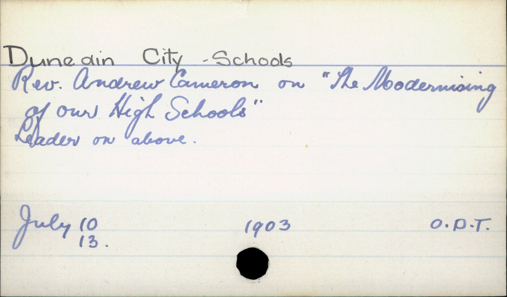 Dunedin City - Schools