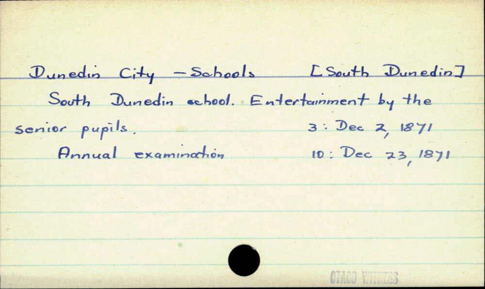 Dunedin City - Schools - South Dunedin School