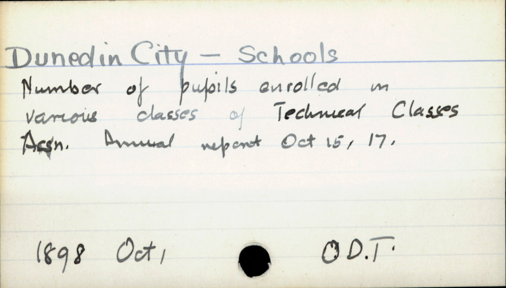 Dunedin City - Schools