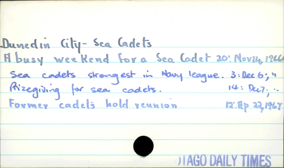 Dunedin City - Sea Cadets