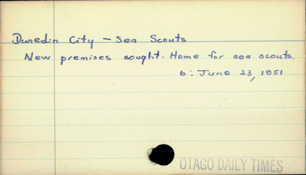 Dunedin City - Sea Scouts