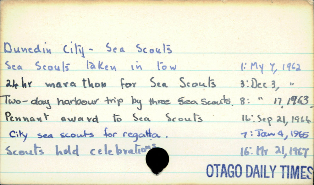 Dunedin City - Sea Scouts 