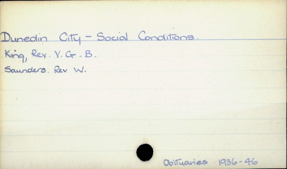 Dunedin City - Social Conditions 