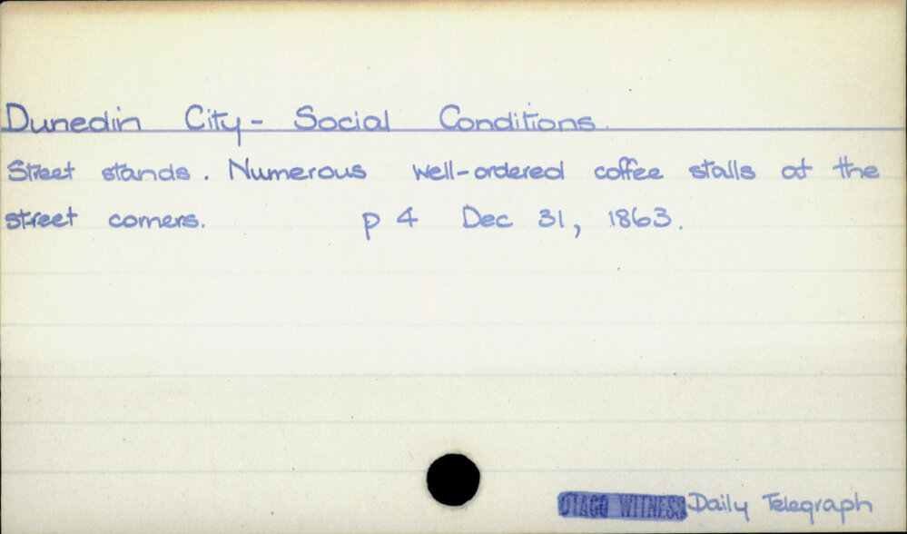 Dunedin City - Social Conditions 