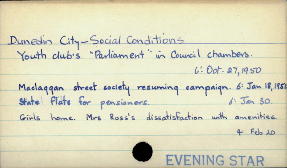 Dunedin City - Social conditions 