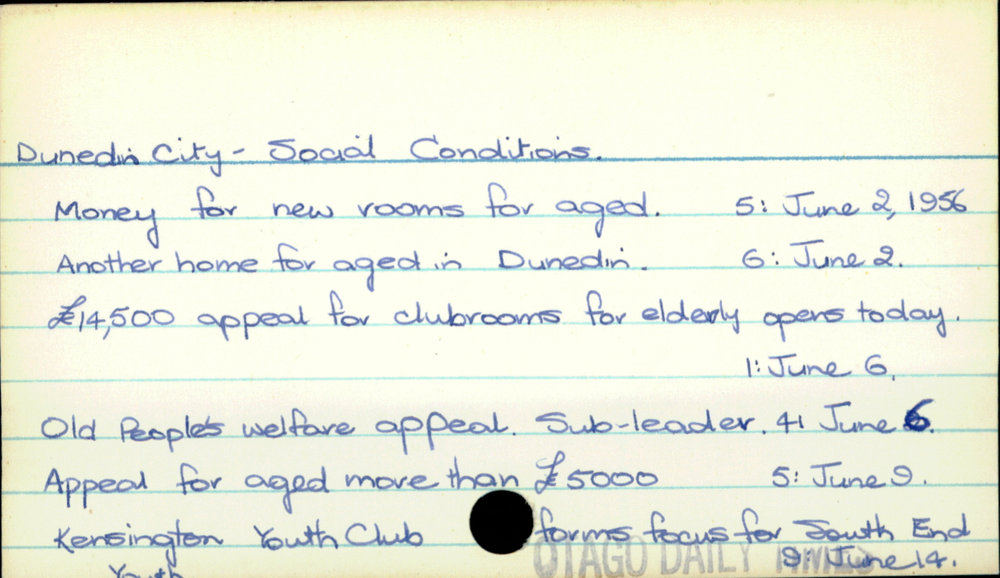 Dunedin City - Social conditions 