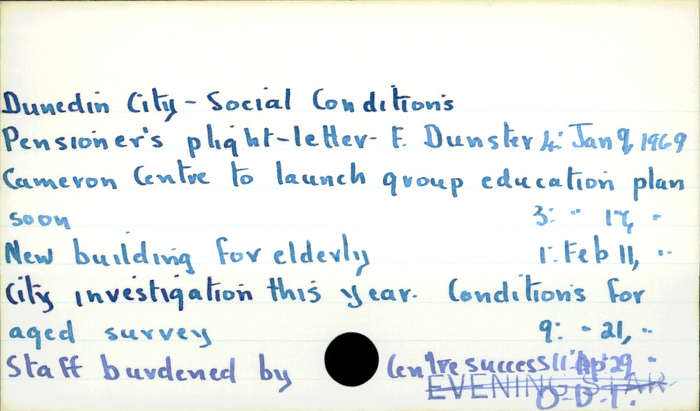 Dunedin City - Social conditions 