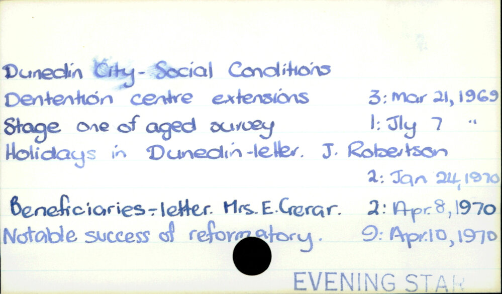 Dunedin City - Social conditions 