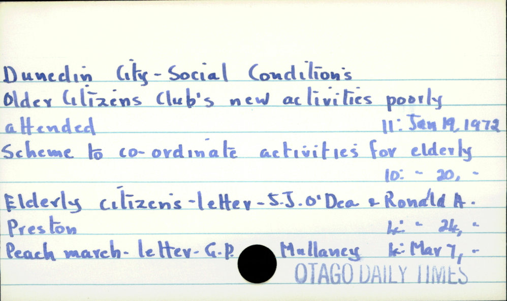 Dunedin City - Social conditions