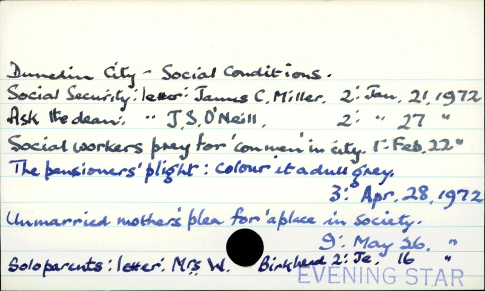 Dunedin City - Social conditions