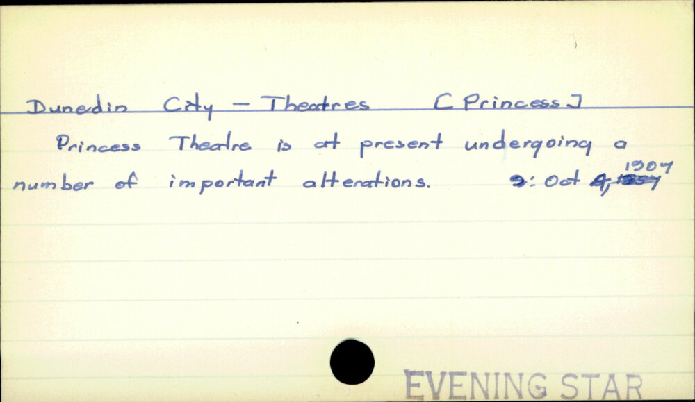 Dunedin City - Theatres  [Princess]