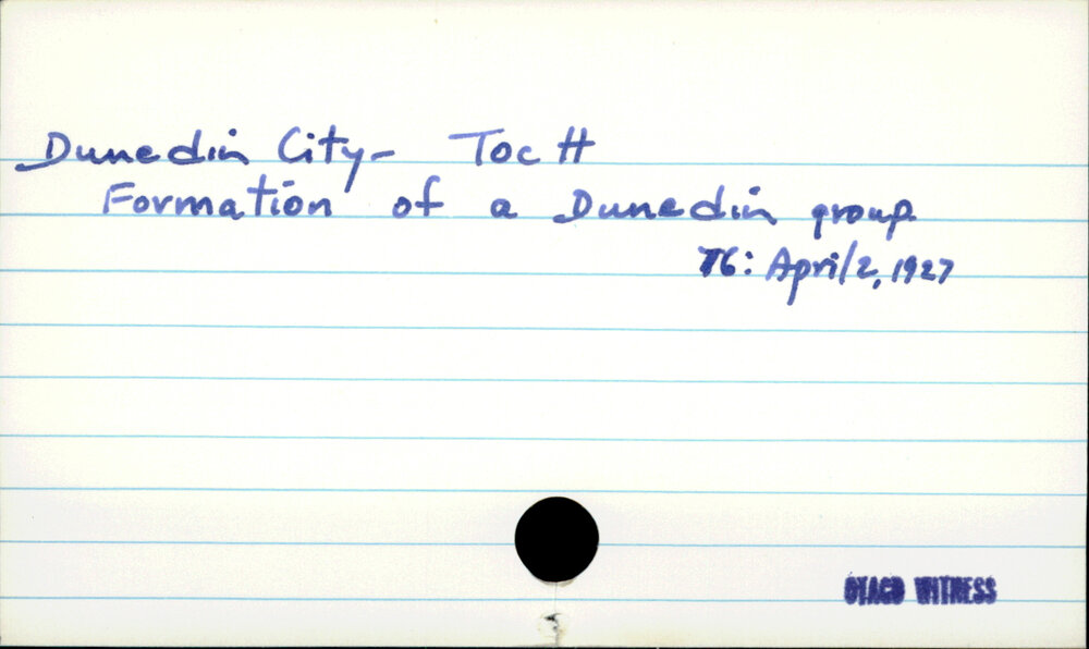 Dunedin City - Toc H