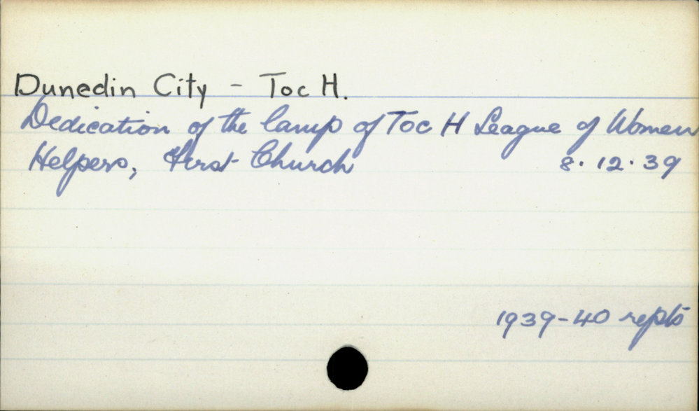 Dunedin City - Toc H