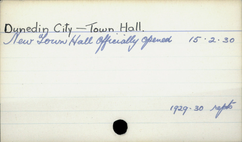 Dunedin City - Town Hall
