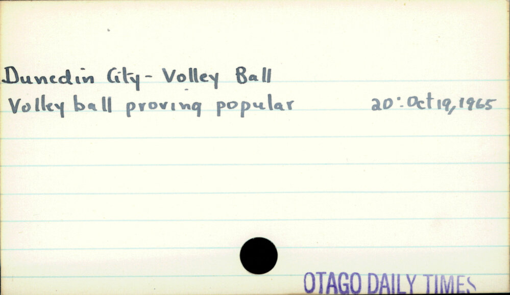 Dunedin City - Volleyball