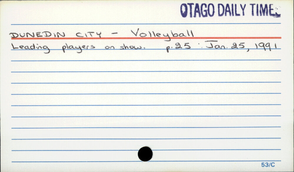 Dunedin City - Volleyball