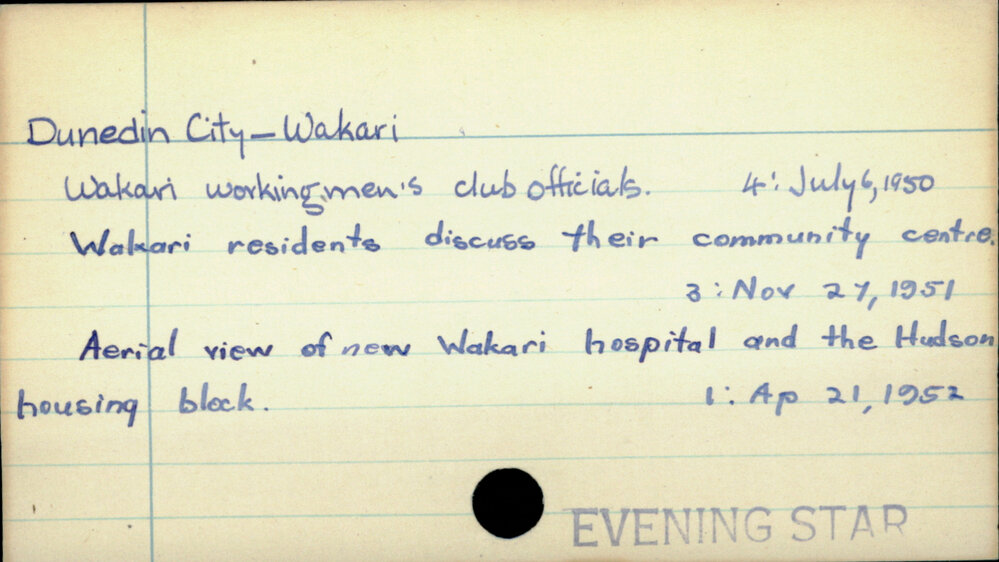Dunedin City - Wakari