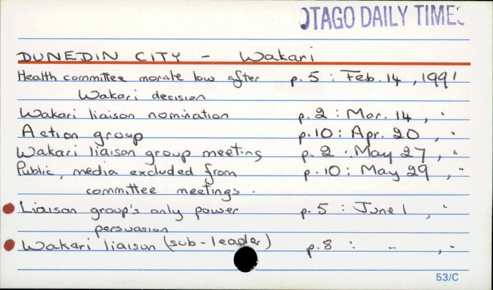 Dunedin City - Wakari