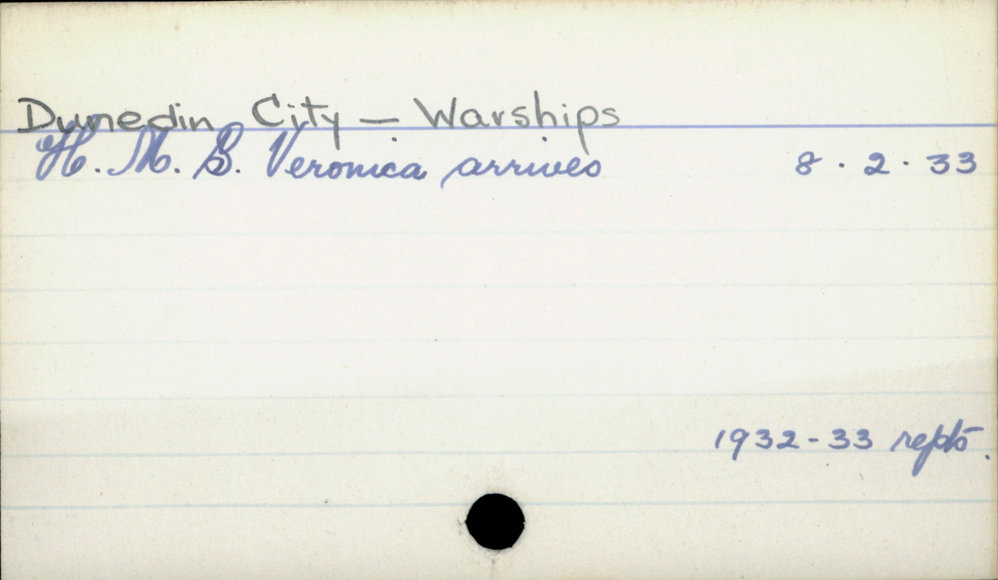 Dunedin City - Warships 